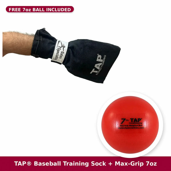 TAP Baseball Training Sock plus Max-Grip 7oz bundle