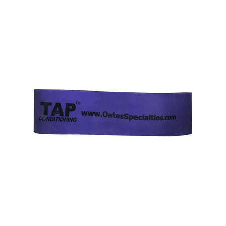 Purple Exercise Band (9" x 2") arranged in a loop on a clean surface, highlighting its ultra-wide profile and smooth texture.