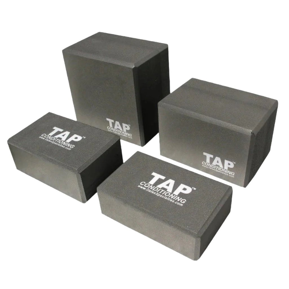 TAP® Kneeling Block height options (4", 6", 9") for athletes of all sizes and skill levels.