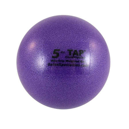 5oz Max-Grip Weighted Ball textured for better grip. An alternative for a regulation baseball that can be thrown against hard surfaces. These can also be hit which forces the athletes to center the ball for it to go any distance.