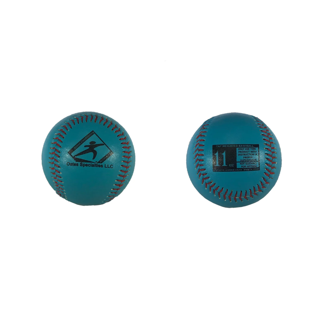 Weighted Baseball 11oz front and rear view
