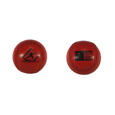 Weighted Baseball 7oz front and rear view