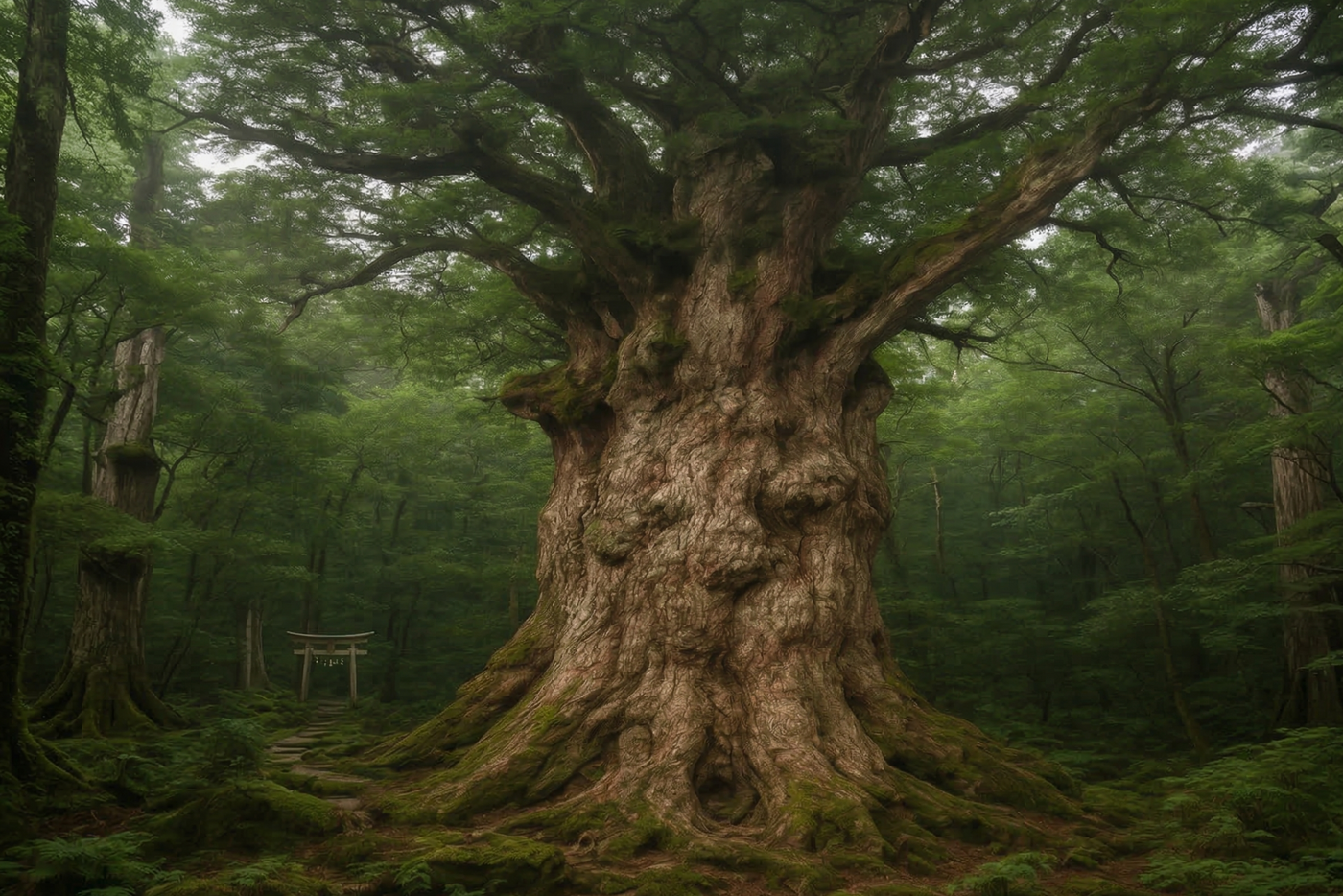 A Japanese symbol of strength Joman Sugi Tree