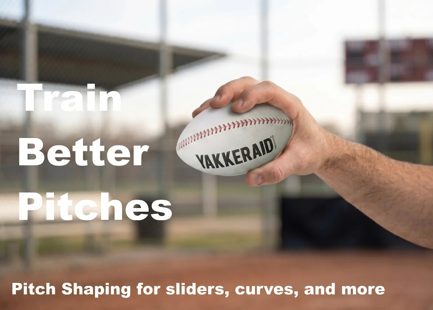 Yakkeraid Blog Image featuring a Yakkeraid being displayed and wording to tell which pitches the ball is good at helping to develop.