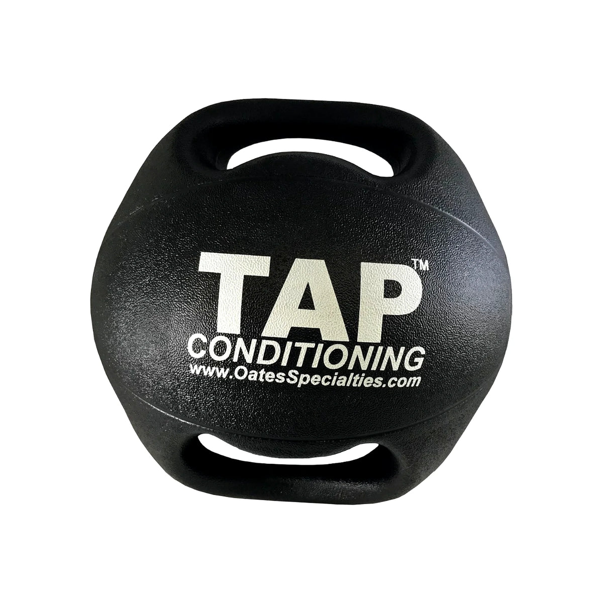 Back view of Double Handle Medicine Ball—featuring dual handles for secure grip and control during rotational strength, core training, and dynamic movement exercises.