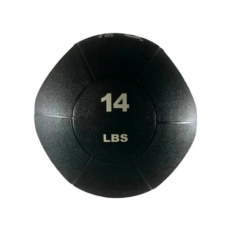 14 lb Double Handle Medicine Ball—heavyweight option for advanced strength training, core activation, and explosive rotational power development.