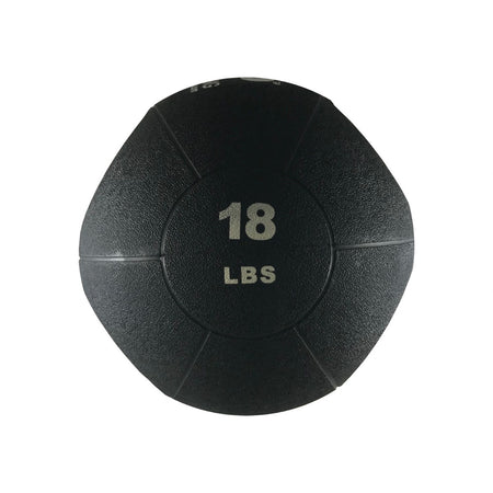 18 lb Double Handle Medicine Ball—built for dynamic strength training, rotational power, and high-performance grip control in multi-plane movements.