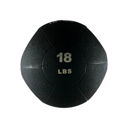 18 lb Double Handle Medicine Ball—built for dynamic strength training, rotational power, and high-performance grip control in multi-plane movements.