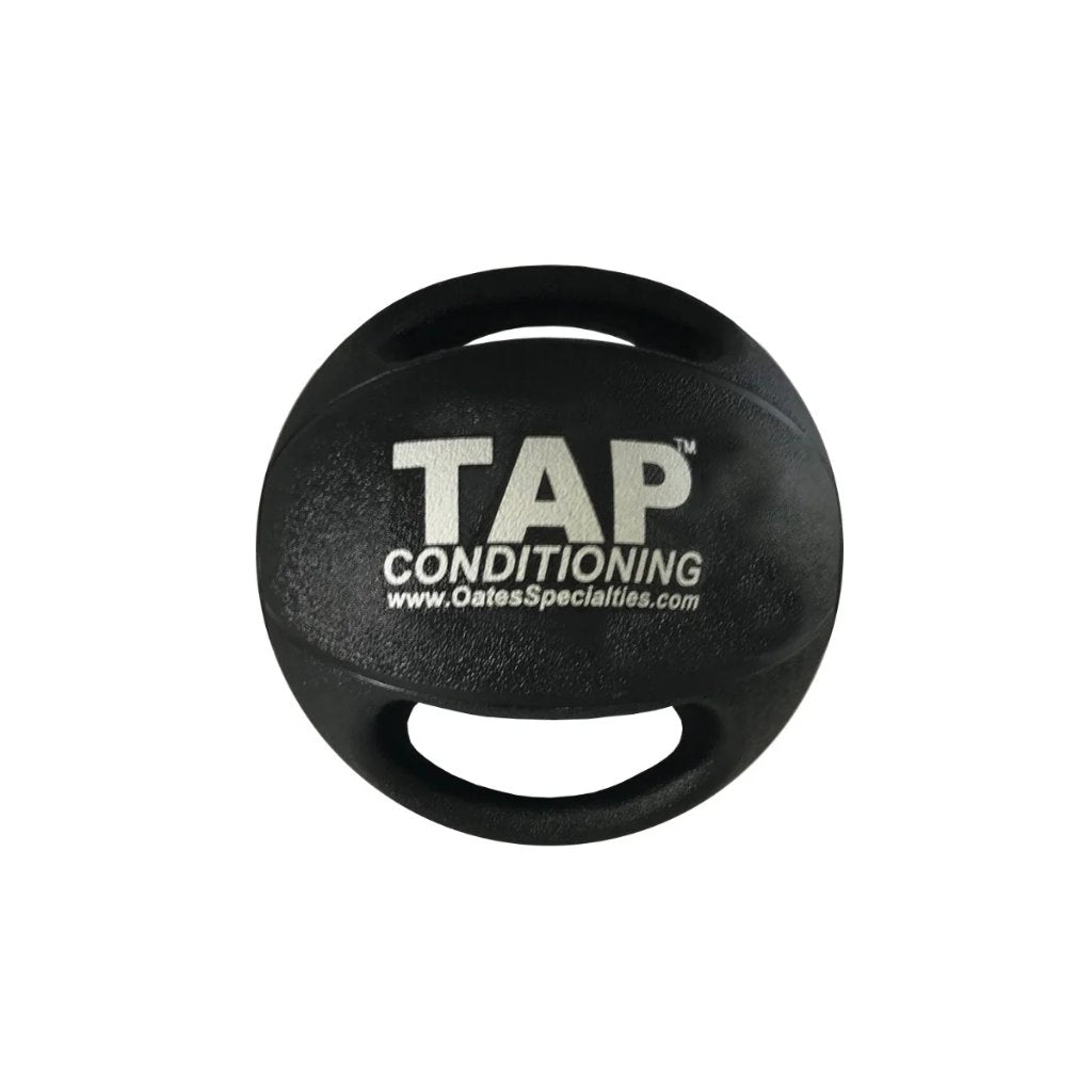 Back view of Double Handle Medicine Ball—ergonomic dual-handle design enhances grip and control during dynamic strength, core, and rotational exercises.