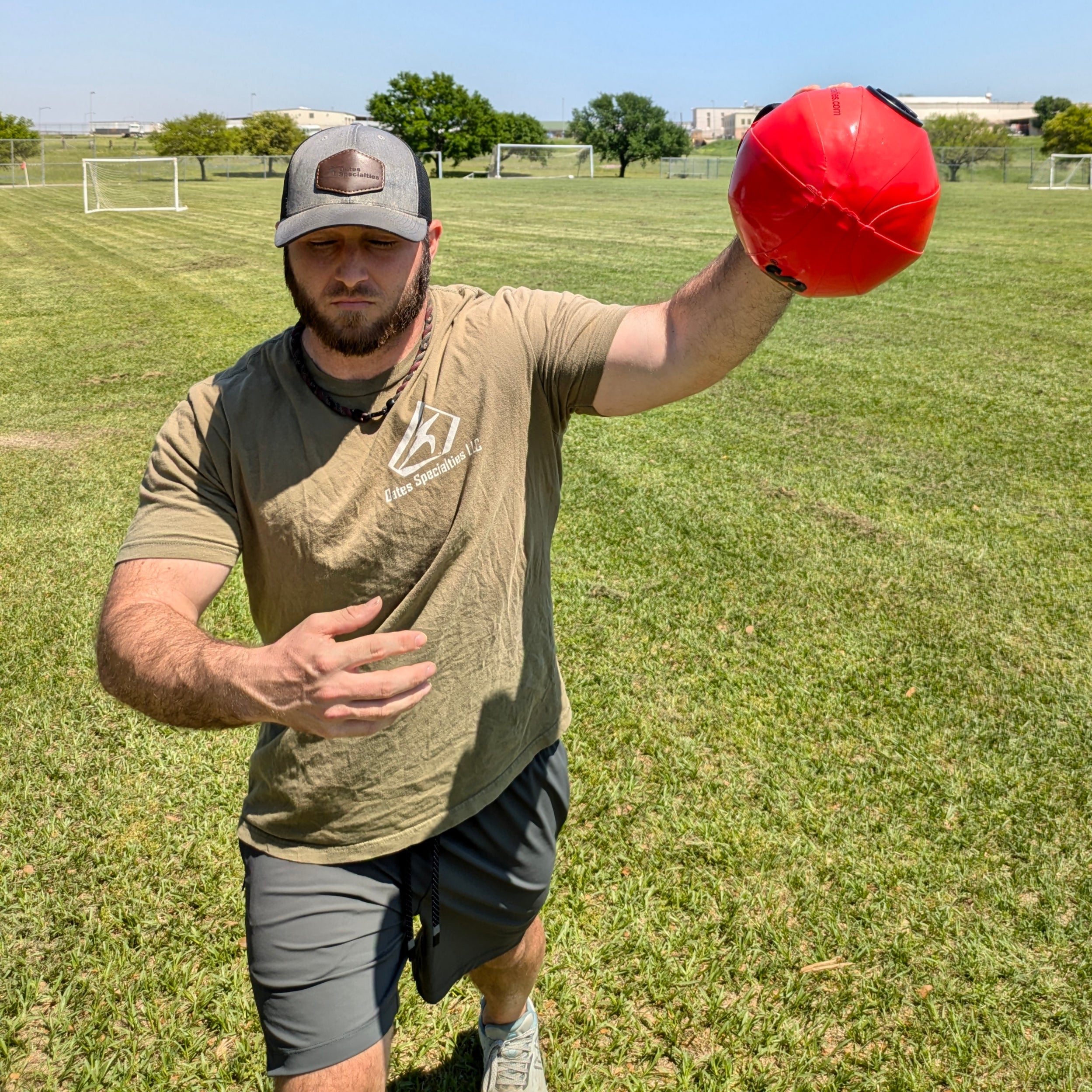 See the KHAOS® Shoulder Shaker™ in action! An athlete uses its unstable resistance during the pitching motion's ball release to enhance arm and shoulder stability and power.