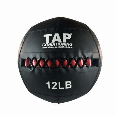 A 12lb Soft Medicine Ball by Oates Specialties that is used to increase power through rotational movements. Typically used by adolescent to mature athletes.