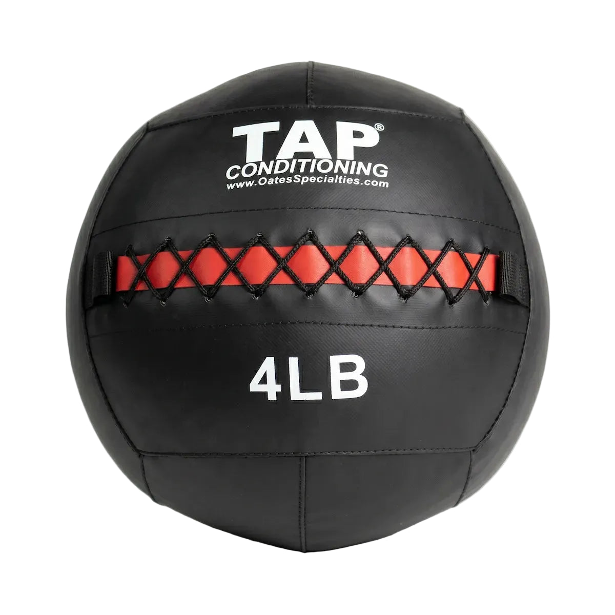 Soft Medicine Ball 4lb closeup. This ball is used for youth athletes or those looking for maximum explosiveness in tosses and slams.