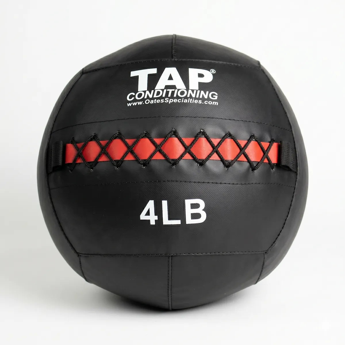 Soft Medicine Ball 4lb closeup. This ball is used for youth athletes or those looking for maximum explosiveness in tosses and slams.