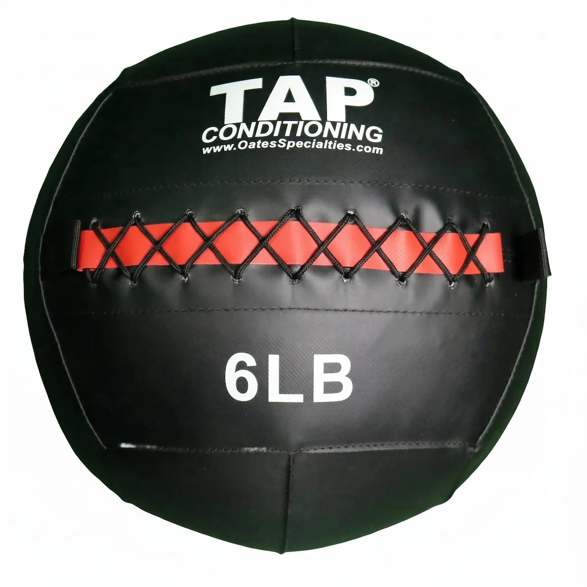 Soft Medicine Ball 6lb closeup. This ball is used for youth athletes or those looking for maximum explosiveness in tosses and slams to improve core and overall strength.