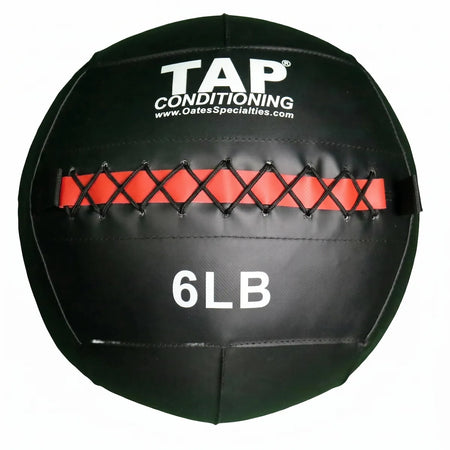 Soft Medicine Ball 6lb closeup. This ball is used for youth athletes or those looking for maximum explosiveness in tosses and slams to improve core and overall strength.
