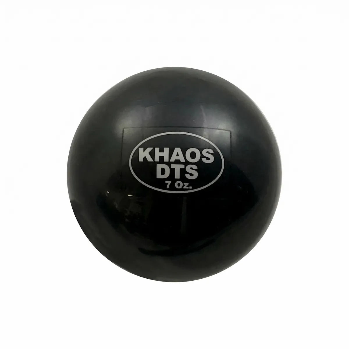 Close-up of the 7oz DTS weighted training ball featuring a durable soft-shell construction, designed to provide a variable-load stimulus for kinetic chain organization and increased power.