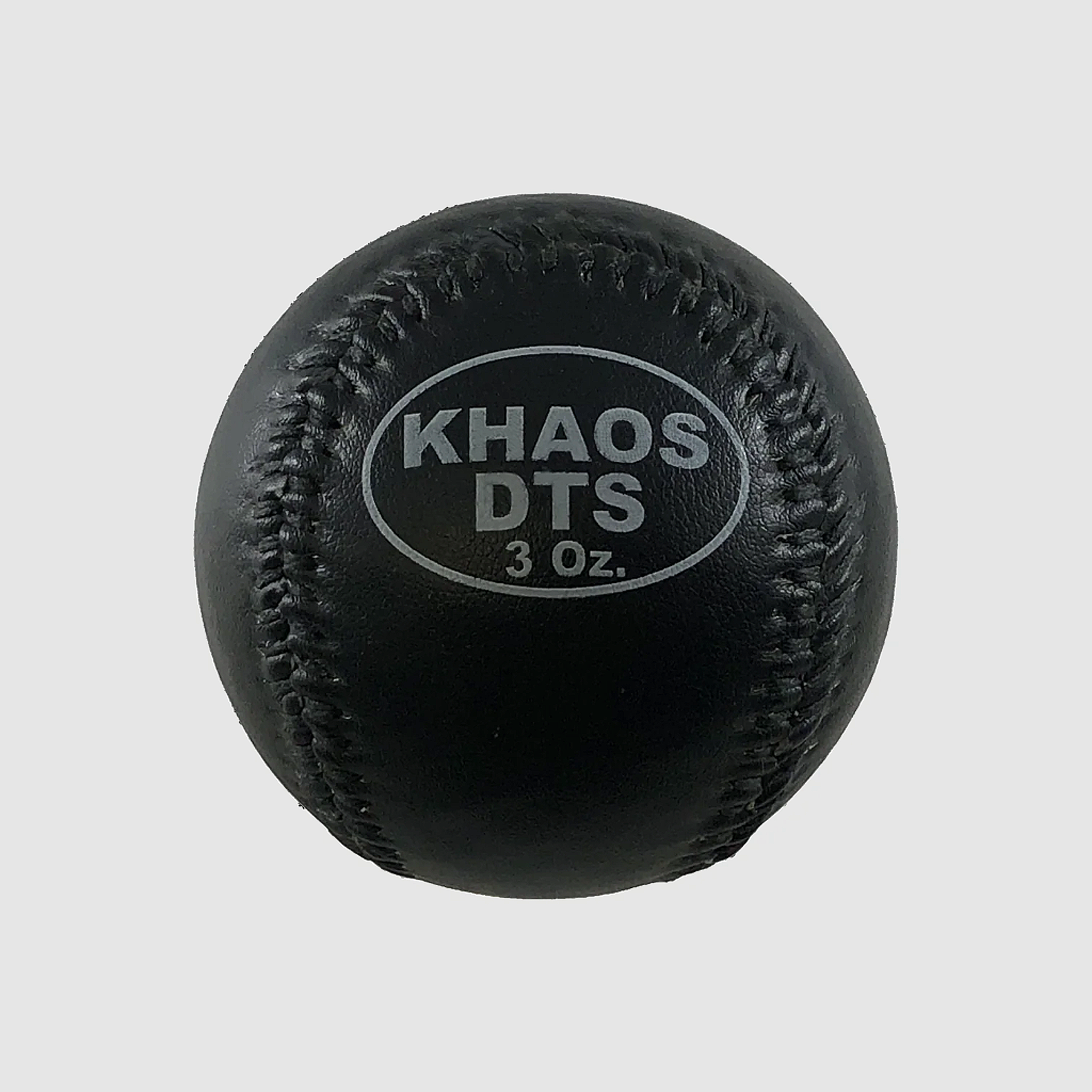 Close-up of the small-sized 3oz DTS Weighted Ball, highlighting its compact design, textured surface, and durability for precision training and grip control.