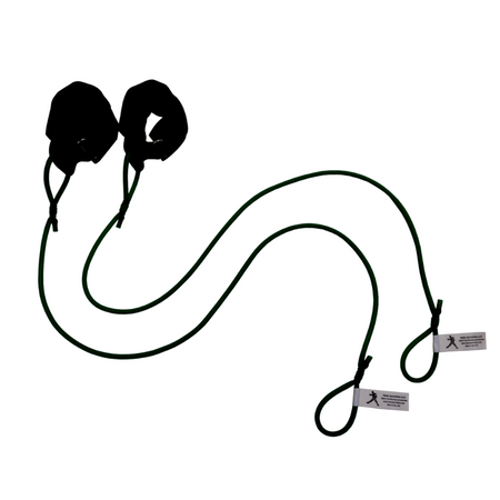 The Green TAP® Pitcher's Friend Resistance Tubing featuring soft synthetic leather wrist cuffs for distal unloading. This entry-level resistance is designed for youth athletes and initial movement preparation, providing a secure, non-porous interface that ensures hygiene and efficient transitions in a team environment.