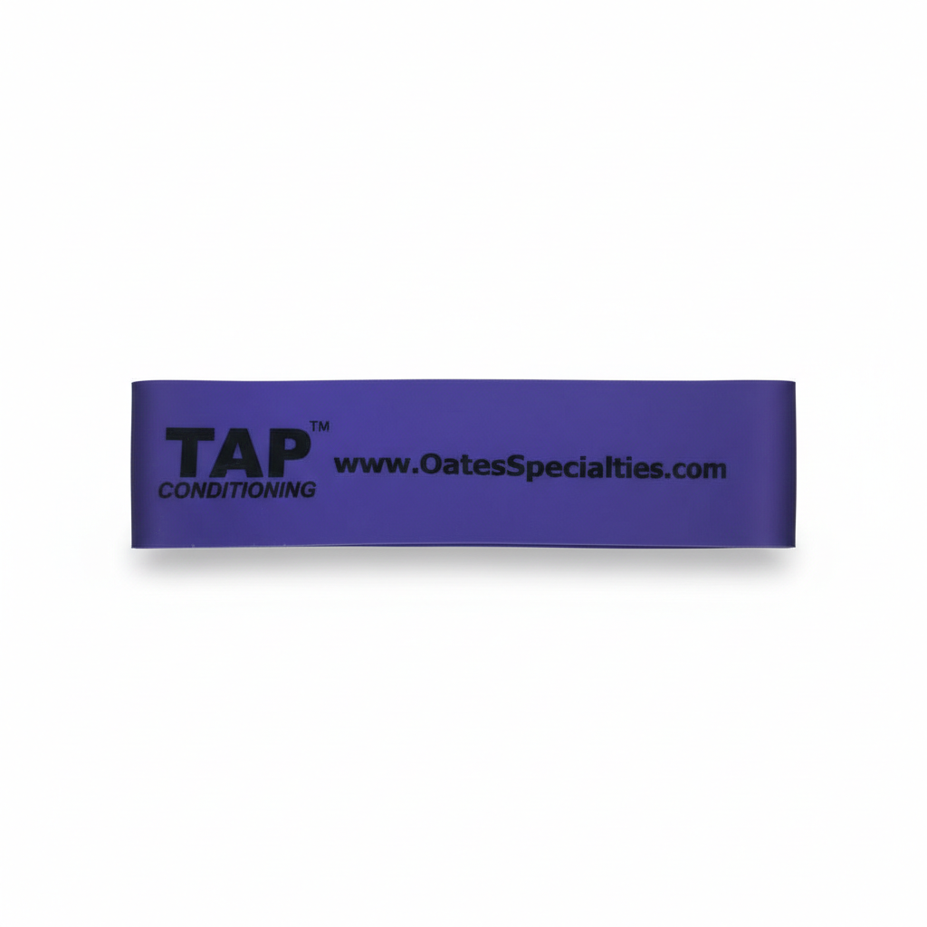 Purple (2") TAP® Exercise Band in a 9-inch lay-flat length, providing maximal resistance with an ultra-wide surface area for heavy-set glute activation and professional-grade strength drills.