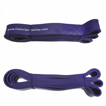 Purple TAP® Giant Flat Band, a medium 1 1/8” 41-inch loop for collegiate and advanced high school athletes training anti-rotation, lumbopelvic stability, and high-effort pulling patterns.