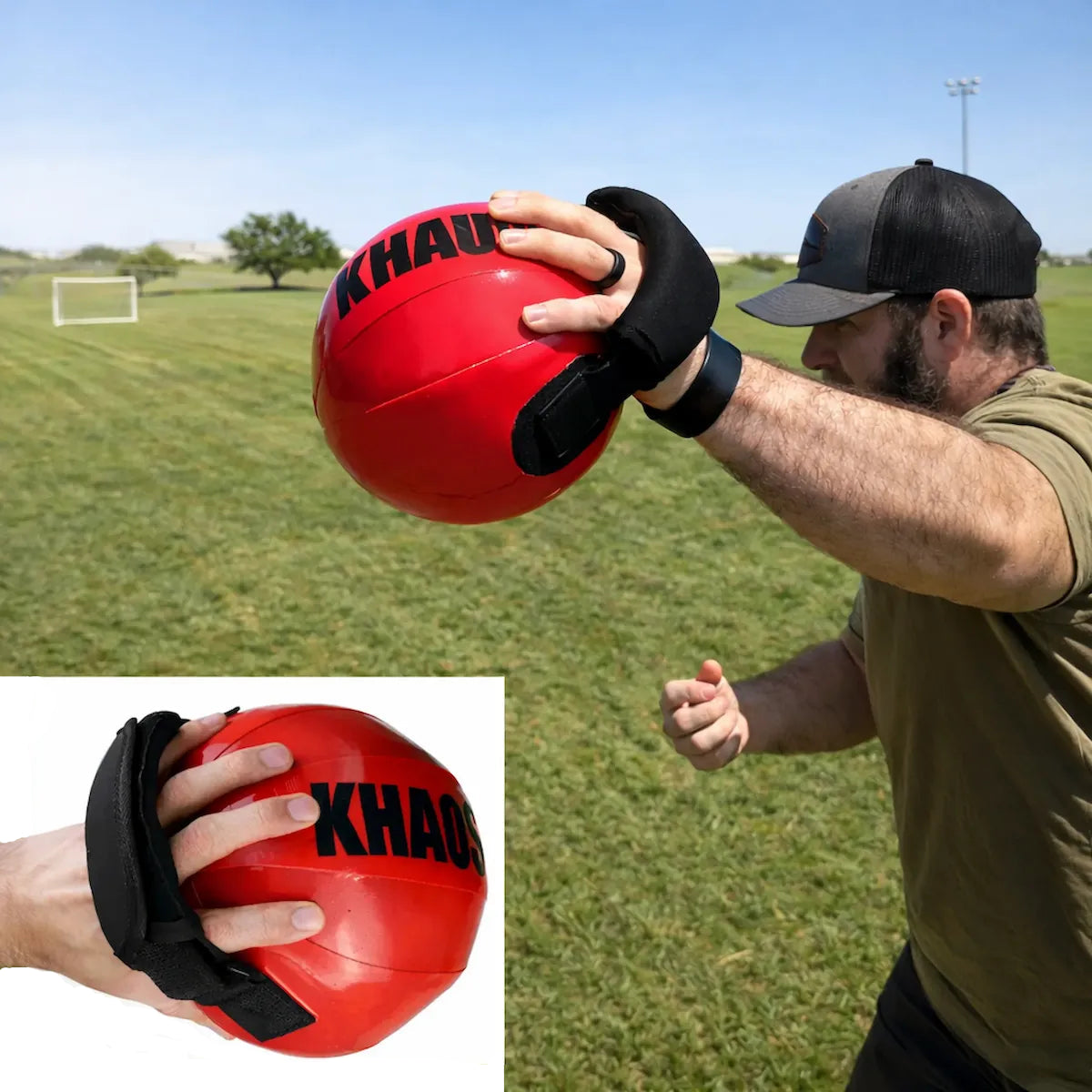KHAOS® Shoulder Shaker water‑filled oscillation tool for shoulder and scapular stability, rehab, and arm care training