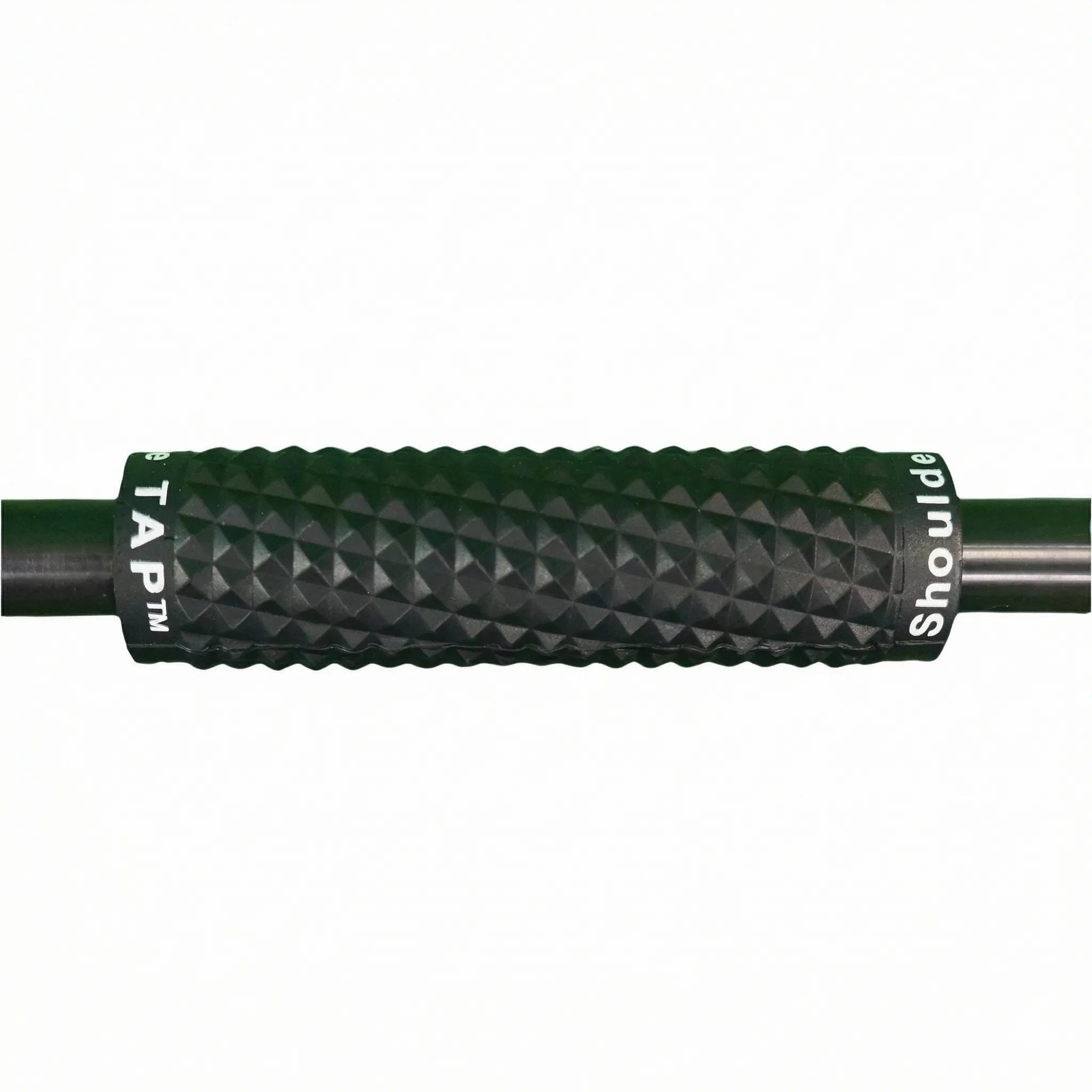 Textured grip on the Shoulder Tube to display anti slip characteristics while performing dynamic shoulder warm ups.