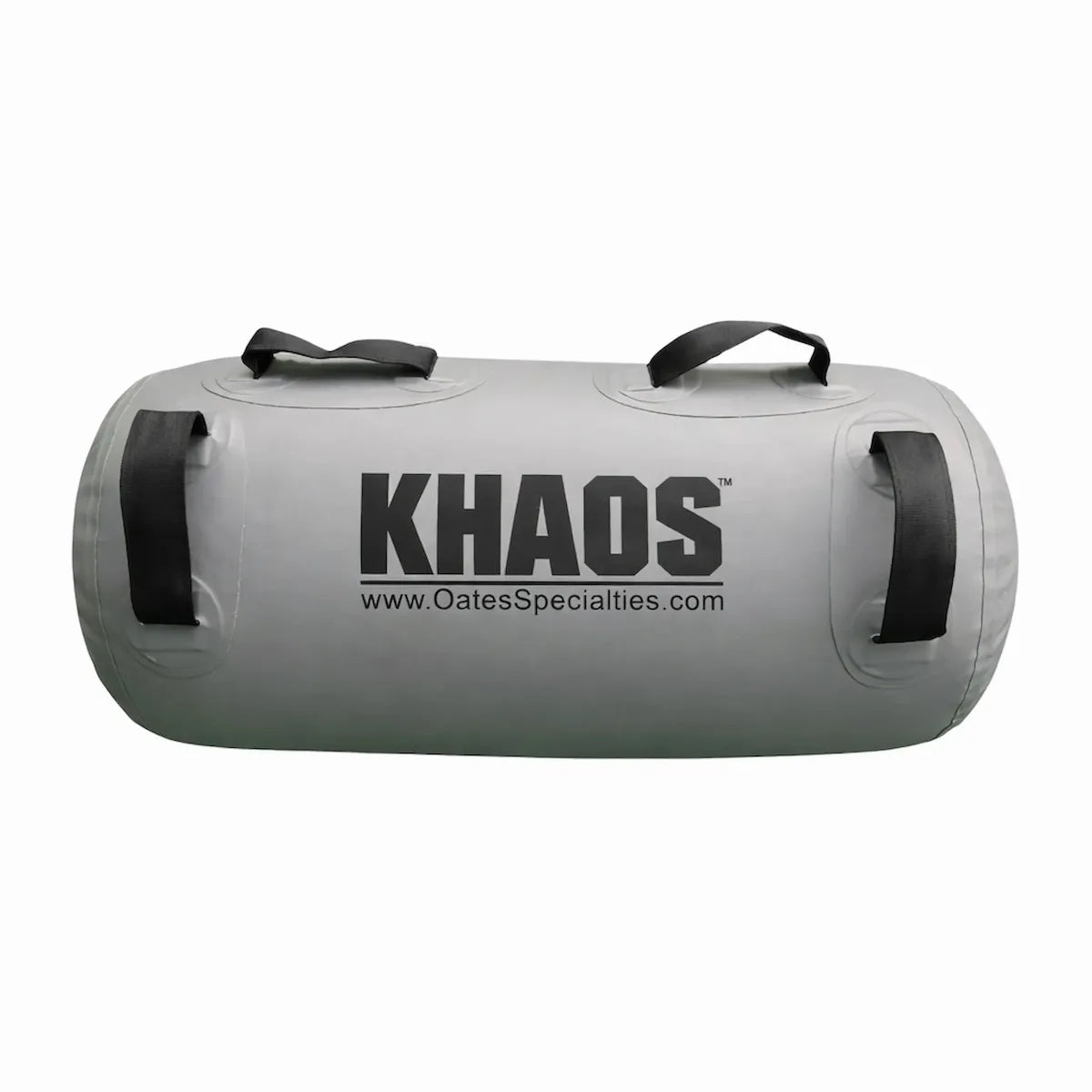KHAOS® Waterboy in grey vinyl featuring four heavy-duty handles for maximum exercise variability and multi-planar stabilization training.
