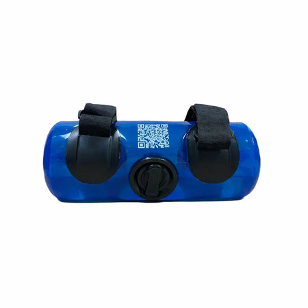 KHAOS® Waterboy Junior featuring adjustable straps for forearm or shin placement, utilizing dynamic water perturbations to drive lead-side stabilization and maximize force transmission through the kinetic chain.