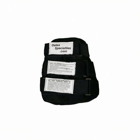 TAP® Weighted Forearm Sleeve rear view showing the 16-ounce wearable training tool with three adjustable straps for in-season arm care and deceleration training.