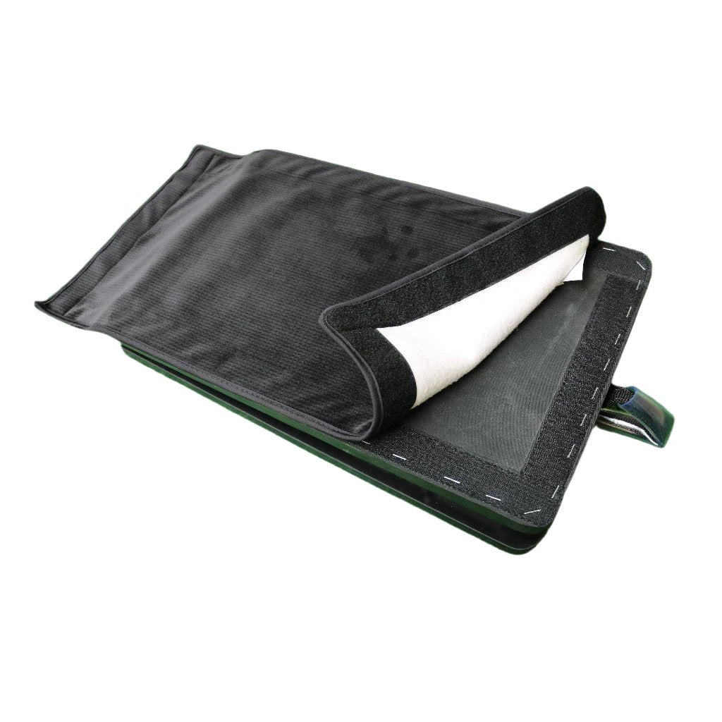 Glove Load Catching Ramp uses Velcro to keep it together.