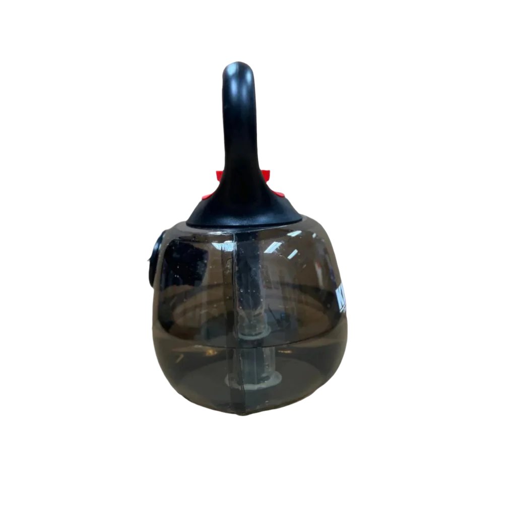 KHAOS® Waterbell side view with rigid handle, designed for bottom-up carries and Turkish get-ups, ideal for strength training.