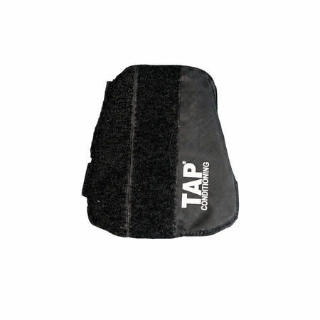 TAP® Weighted Forearm Sleeve front view showing the 16-ounce wearable training tool with three adjustable straps for in-season arm care and deceleration training.