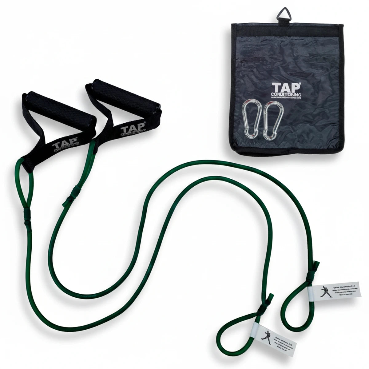 TAP® Dynamic Arm Tubing in green, with carry bag and snap hook