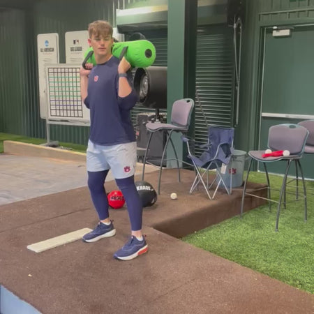 Athlete pitching workout: Khaos Waterboy core strengthening for improved performance.