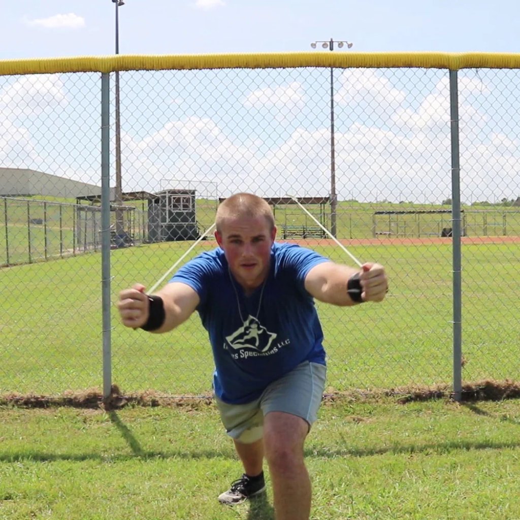 An athlete pausing at full extension to improve full-body stability.