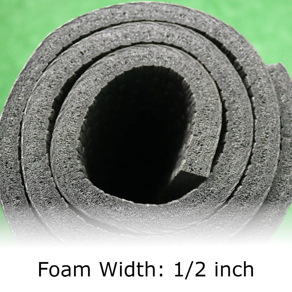 Dot Mat displayed with 1/2" thick foam pad.
