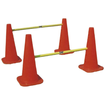 Hurdle Cone and Crossbar Set used for developing lower body agility and coordination.