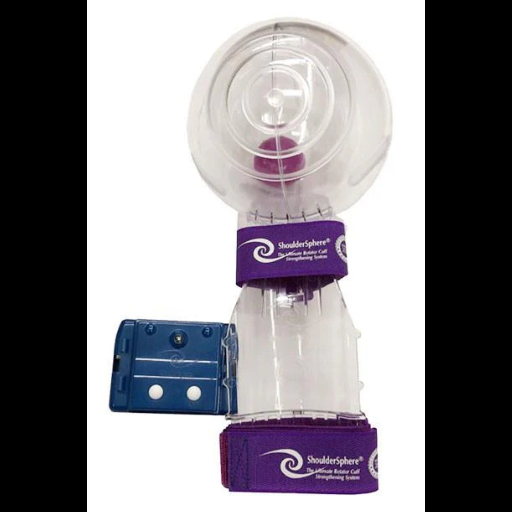 Shoulder Sphere A7 with built-in accelerometer, designed for sport-specific rotator cuff training and performance tracking
