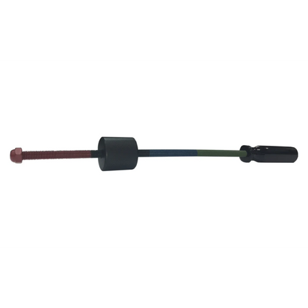 Supi Pro photo showing the adjustable cylinder used to add or take weight away.