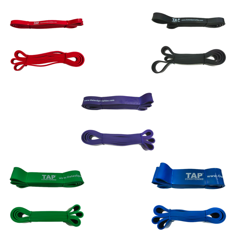 Giant Flat band red top left, black top right, purple middle, green bottom left, blue bottom right