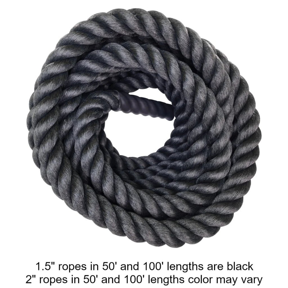 Long Length Heavy Rope: Athletic Conditioning Equipment for Power & Strength