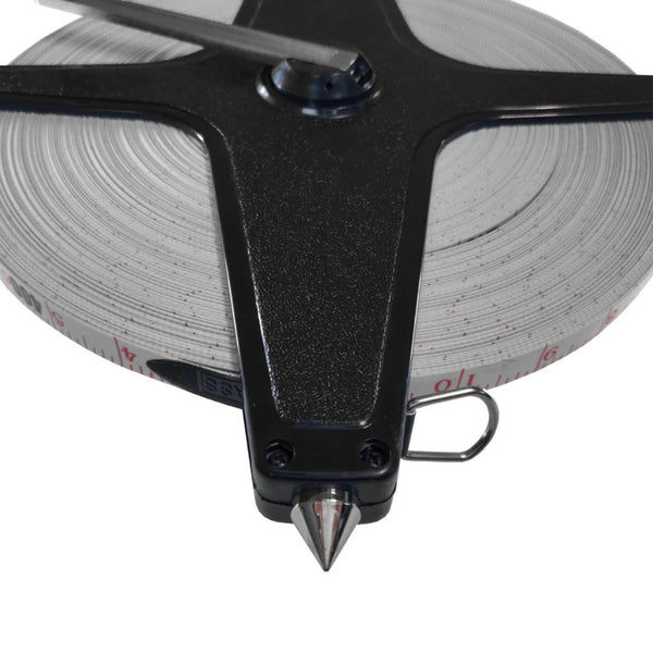 400' Open Reel Tape Measure – Fiberglass Measuring Tape for Sports & Field Layouts — alternate view