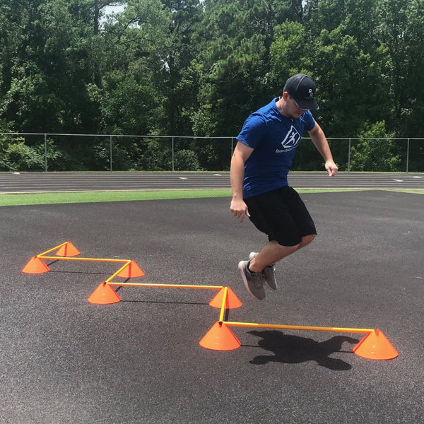 Agility Cone Set – 6" Hurdle Training Kit for Speed, Footwork & Coordination Drills